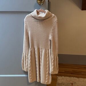 Lulu Rain Cream Knit Kids Dress